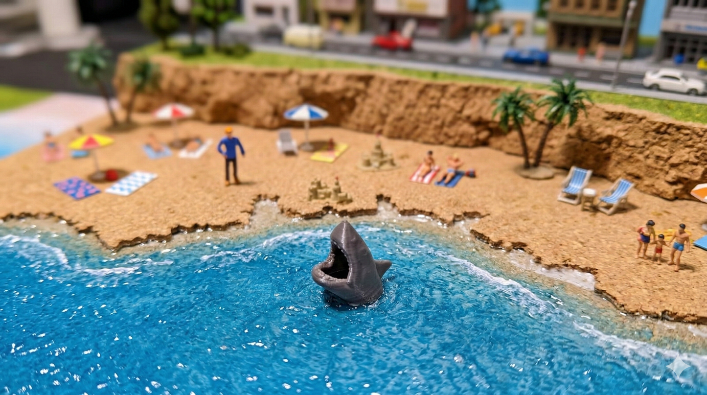 Großer Weißer Hai "Attacke"  für Strand Diorama