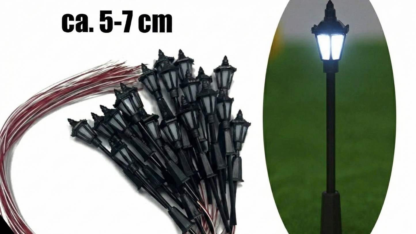 20 Stück Straßenlampen / Parklampen LED Kaltweiß
