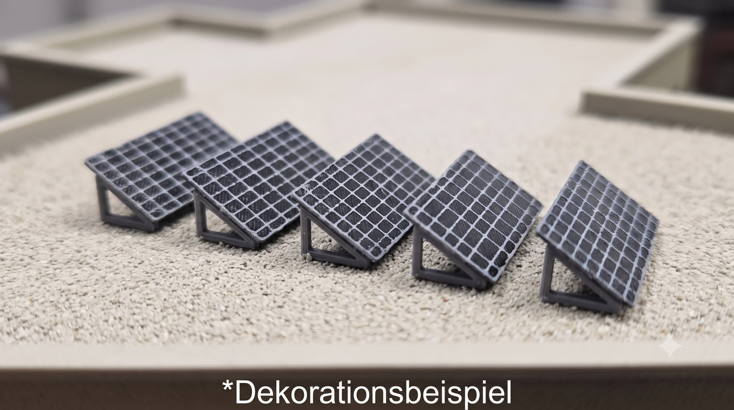 5x PV Solarmodule auf Ständer für Flachdach Photovoltaik Bausatz Solar
