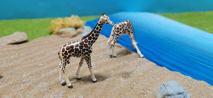 2x Figuren Set Giraffen Tiere Zoo 1:87 (H0) - fertig bemalt