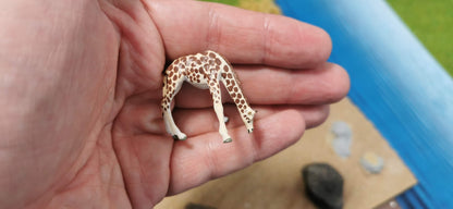 2x Figuren Set Giraffen Tiere Zoo 1:87 (H0) - fertig bemalt