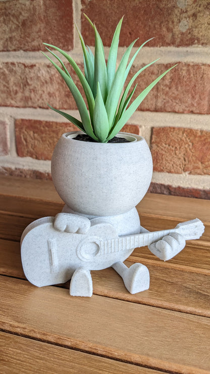 Harry Plant "Johnnyplant" lustiger Blumentopf mit Gitarre