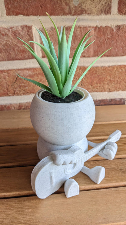 Harry Plant "Johnnyplant" lustiger Blumentopf mit Gitarre