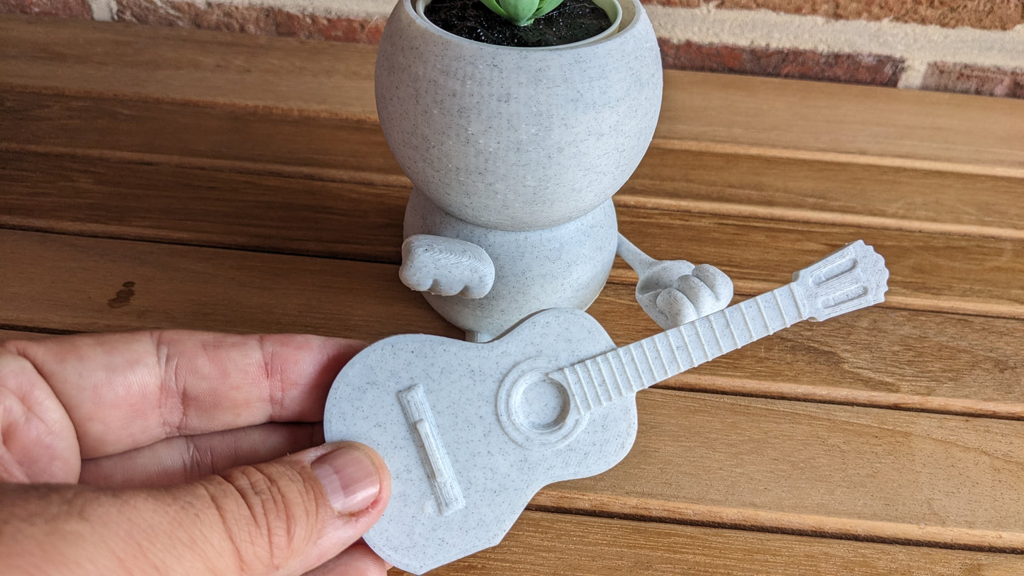 Harry Plant "Johnnyplant" lustiger Blumentopf mit Gitarre