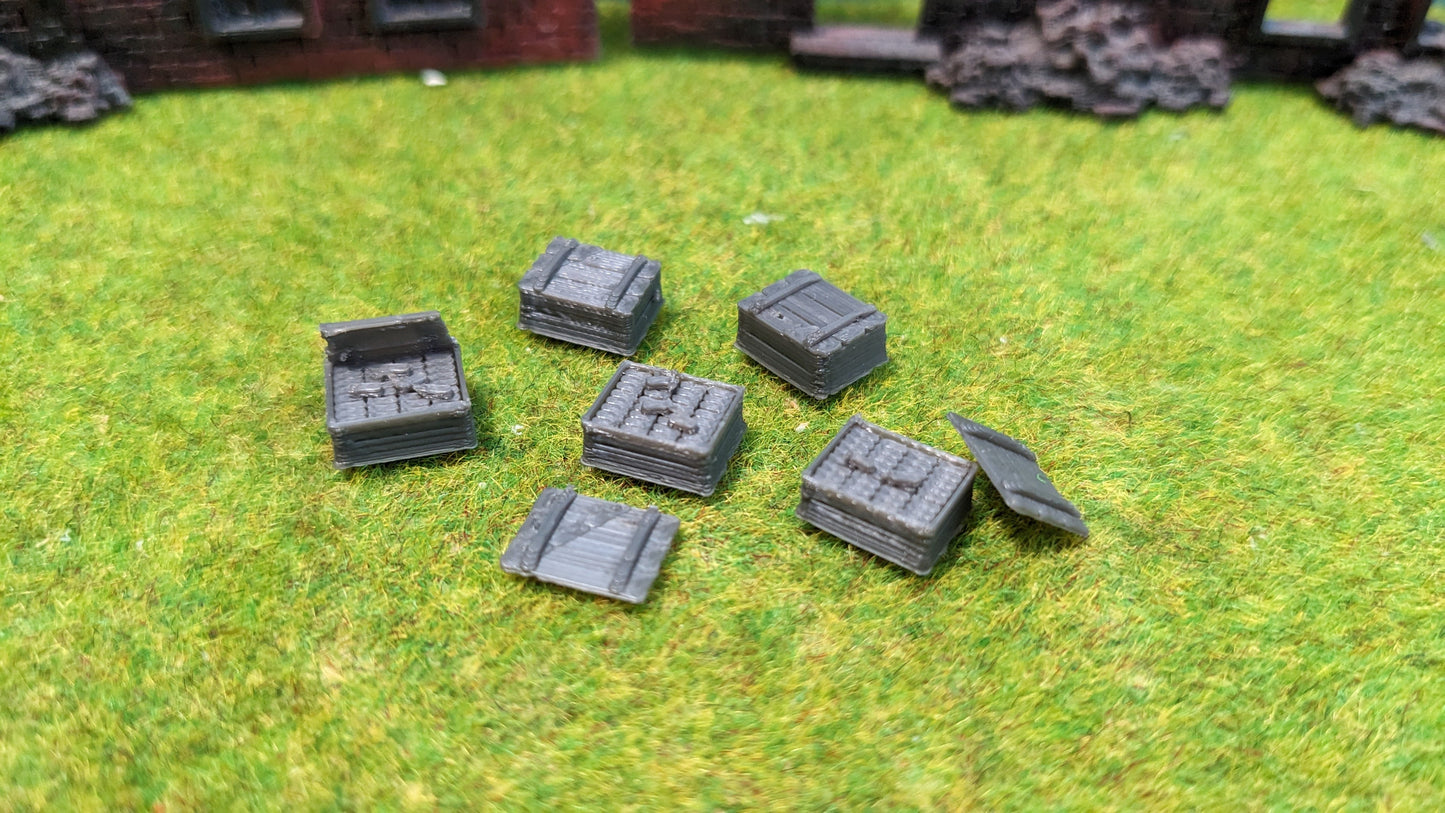 5x Holzkisten mit "Goldbarren" aus Resin - optional bemalt