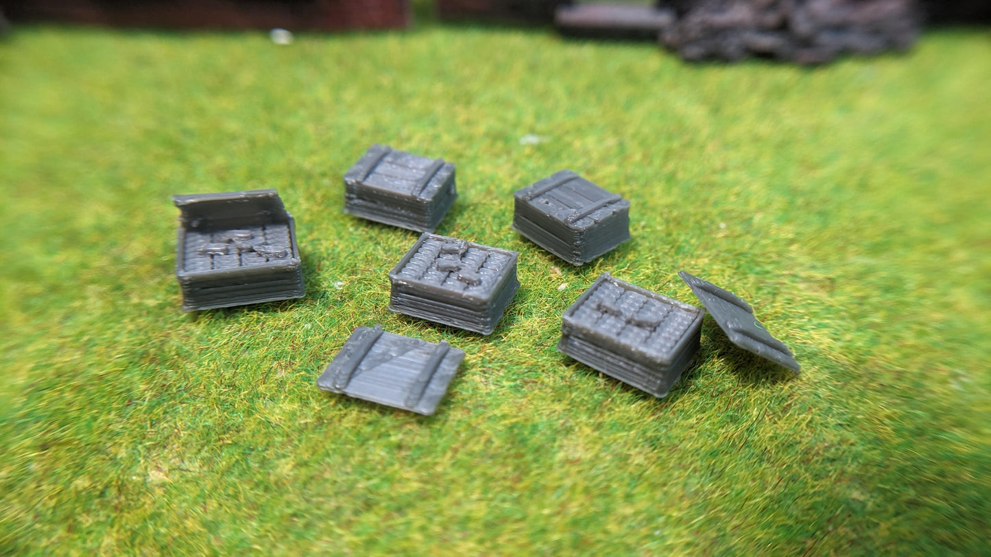 5x Holzkisten mit "Goldbarren" aus Resin - optional bemalt