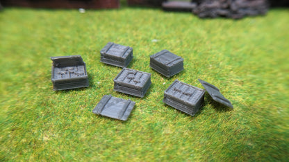 5x Holzkisten mit "Goldbarren" aus Resin - optional bemalt