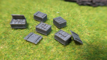 5x Holzkisten mit "Goldbarren" aus Resin - optional bemalt