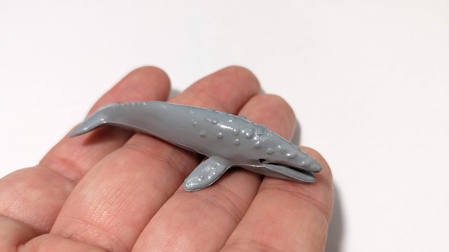 Grauwal Wal Tier für Zoo Diorama 1:87 (Spur H0) - bemalt