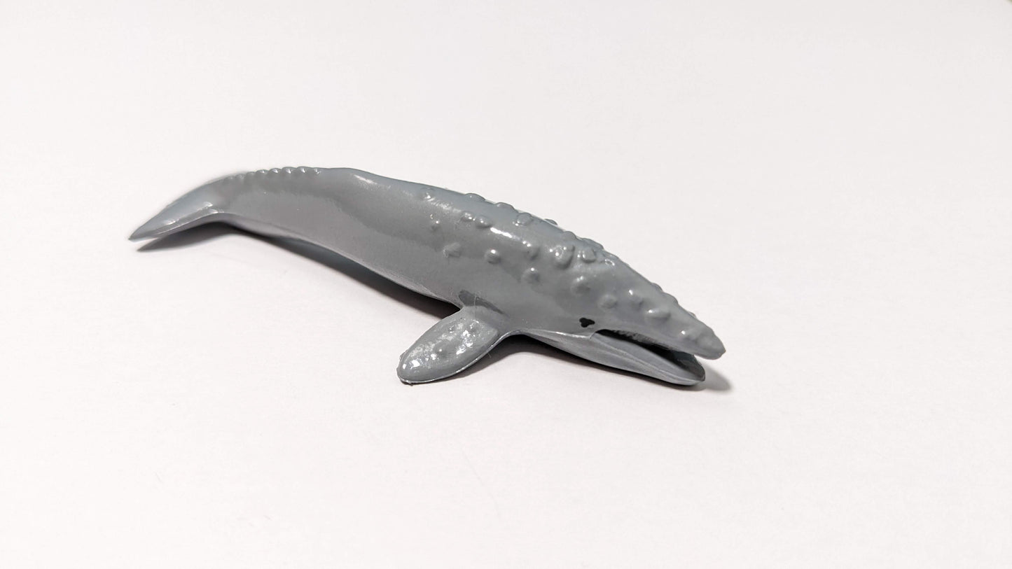 Grauwal Wal Tier für Zoo Diorama 1:87 (Spur H0) - bemalt