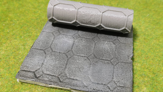 Strukturwalze "Große Fliesen" Walze Roller Modellbau