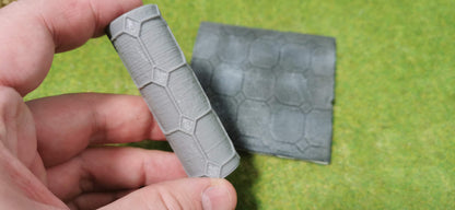 Strukturwalze "Große Fliesen" Walze Roller Modellbau