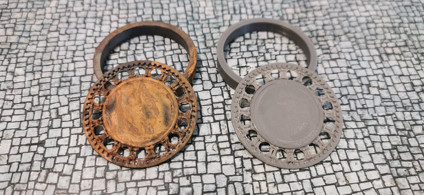 Kanaldeckel Schachtdeckel Abdeckung optional rostig