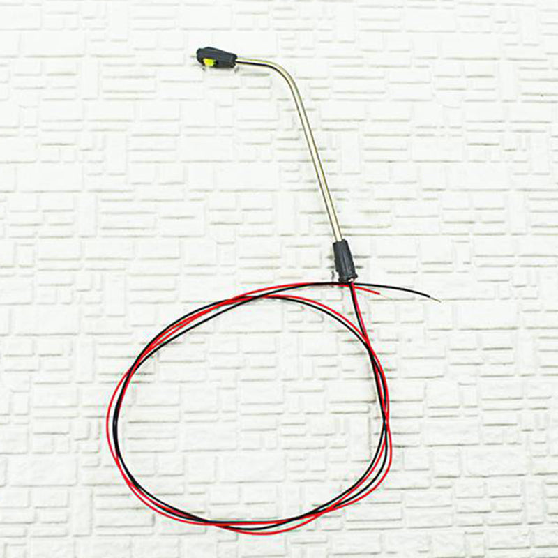 10 Stück LED Straßenlampen Peitschenleuchten 1-flammig 5-8cm 3V kaltweiß