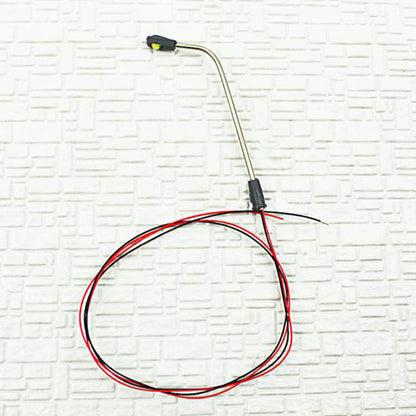 10 Stück LED Straßenlampen Peitschenleuchten 1-flammig 5-8cm 3V kaltweiß