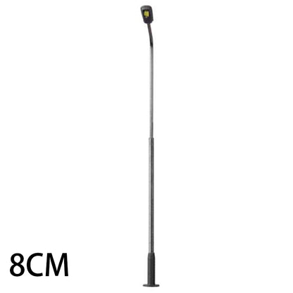 10 Stück LED Straßenlampen Peitschenleuchten 1-flammig 5-8cm 3V kaltweiß