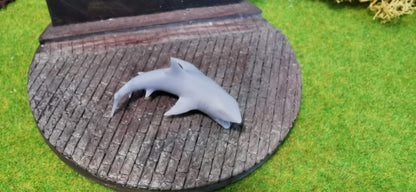 Weißer großer Hai aus Resin 1:87 (H0) - bemalt oder unbemalt