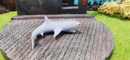 Weißer großer Hai aus Resin 1:87 (H0) - bemalt oder unbemalt