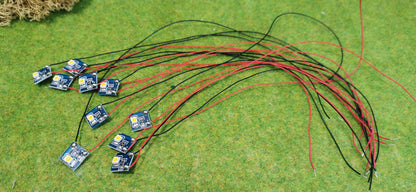 10x LED Hausbeleuchtung Beleuchtung kaltweiß mit Kabel 12-19V