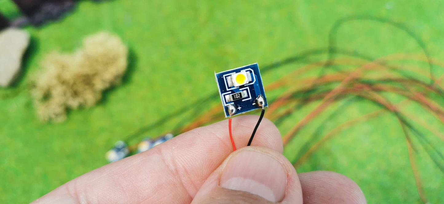 10x LED Hausbeleuchtung Beleuchtung kaltweiß mit Kabel 12-19V