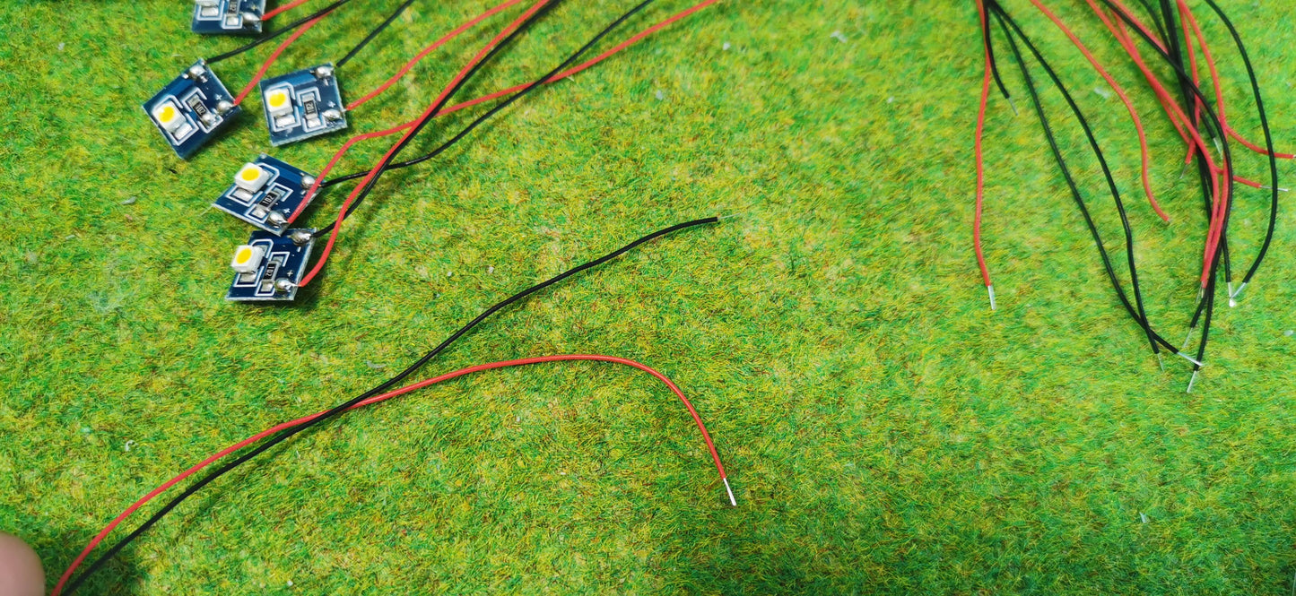 10x LED Hausbeleuchtung Beleuchtung kaltweiß mit Kabel 12-19V