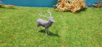 Hirsch Rotwild aus Resin 1:87 (H0) - bemalt oder unbemalt