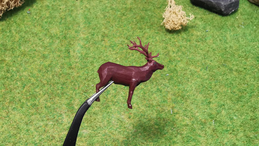 Hirsch Rotwild aus Resin 1:87 (H0) - bemalt oder unbemalt