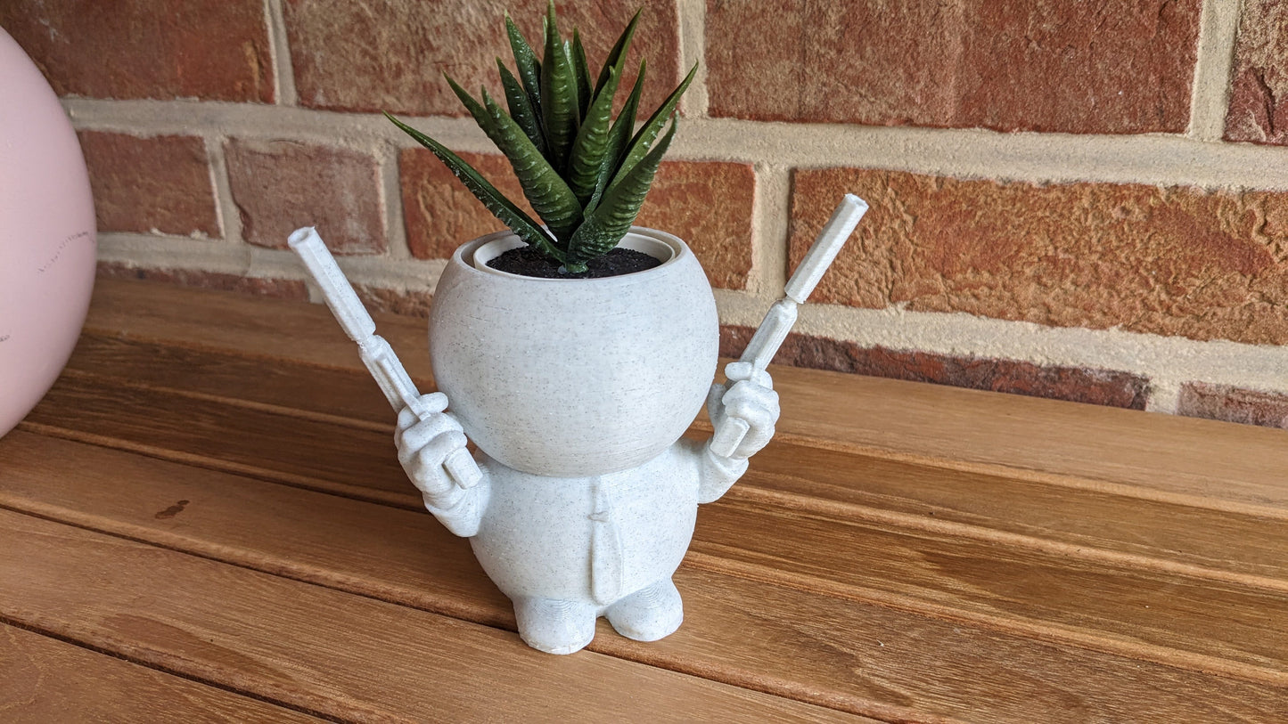 Harry Plant "Hitplant" lustiger Blumentopf als Auftragskiller