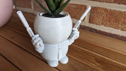 Harry Plant "Hitplant" lustiger Blumentopf als Auftragskiller