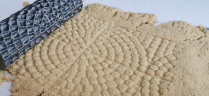 Strukturroller "Hofplatz" Ornamente Kopfsteinpflaster Marktplatz