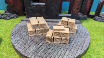 3x Holzkisten Stapel Transportboxen als Ladegut