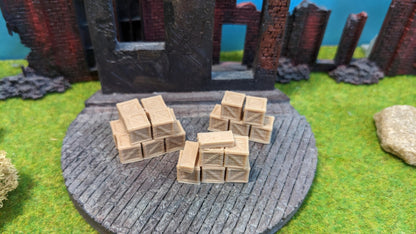 3x Holzkisten Stapel Transportboxen als Ladegut