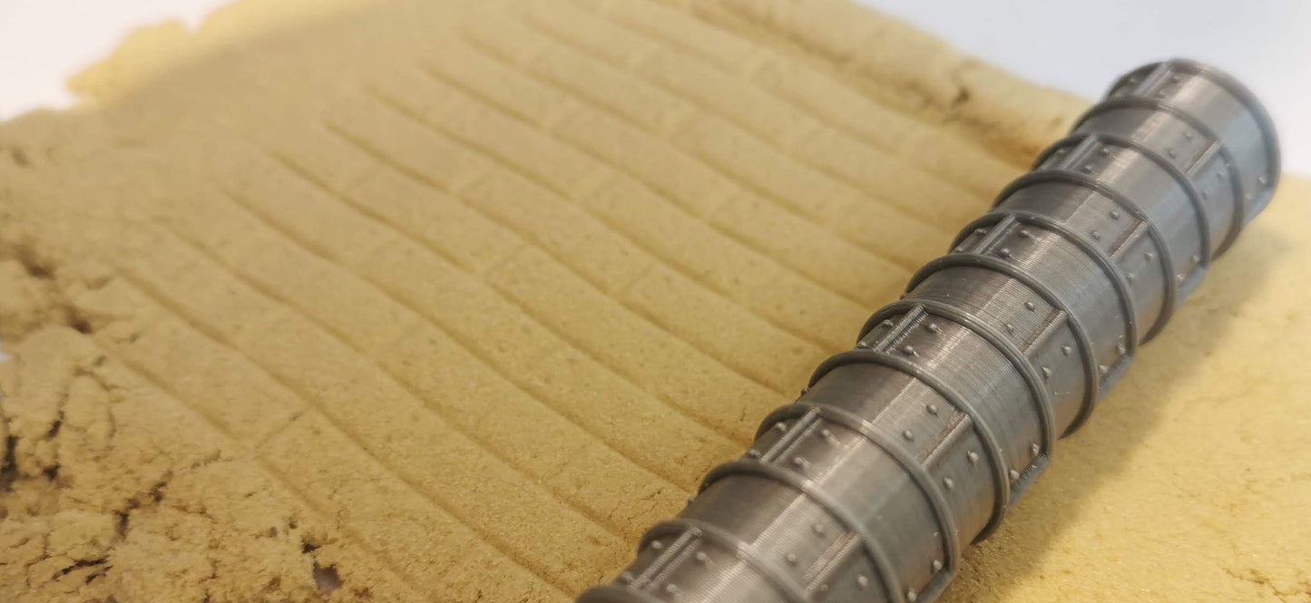 Strukturroller "Holzplanken mit Nieten" Schiffsplanken Schiffsbau