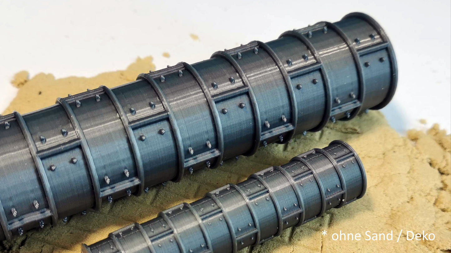 Strukturroller "Holzplanken mit Nieten" Schiffsplanken Schiffsbau