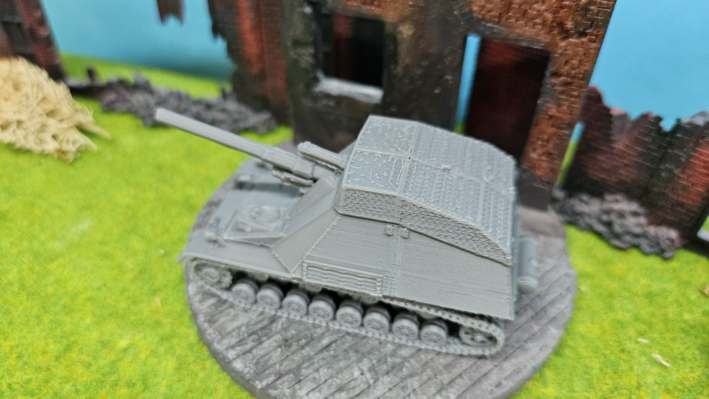 Panzerhaubitze "Hummel" mit Käfigpanzerung