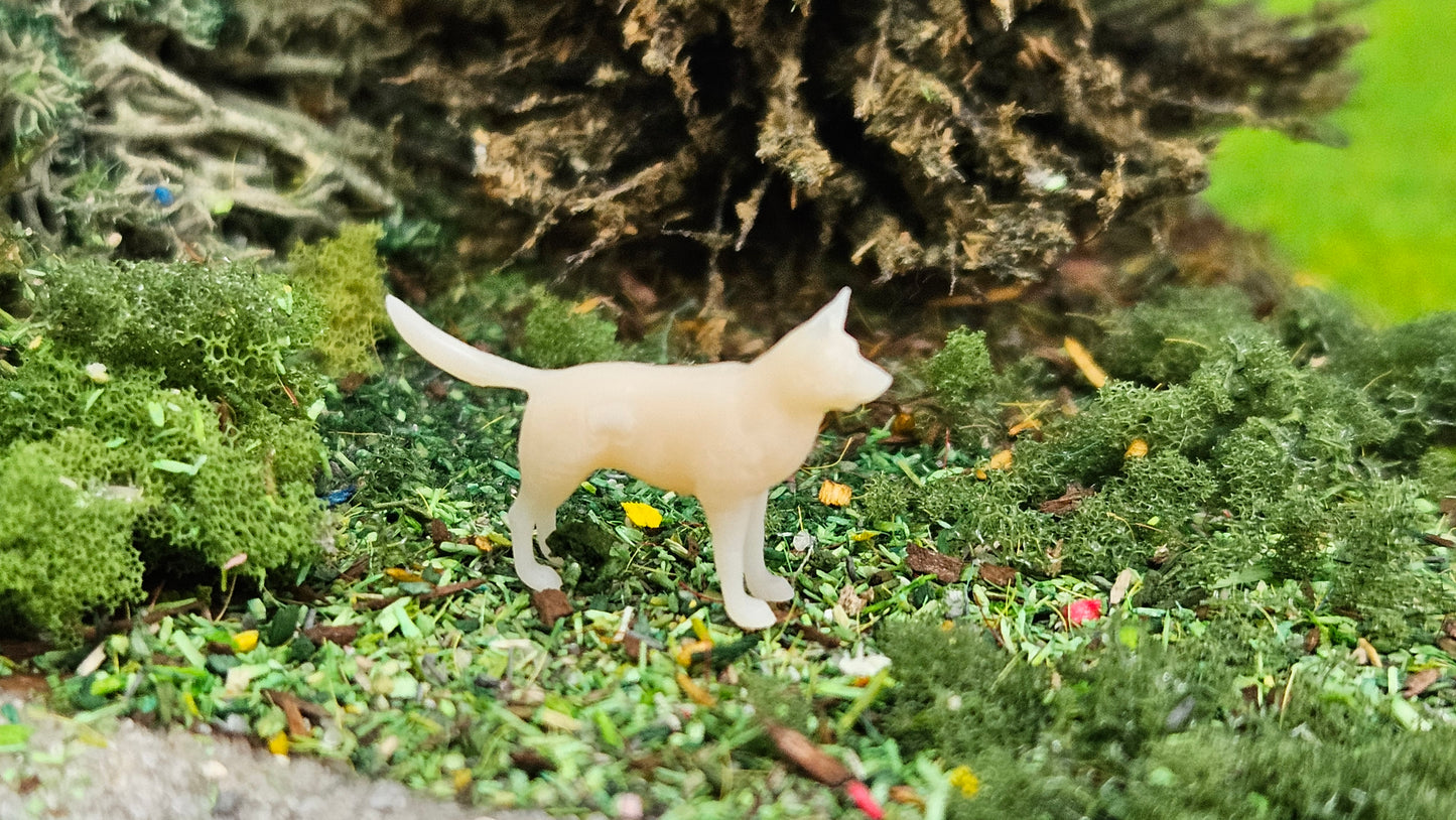 Husky Hund aus Resin 1:87 (H0) - bemalt oder unbemalt