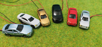 Beleuchtete Modellautos für Spur TT (1:100), Spur N (1:160), Spur Z (1:220)
