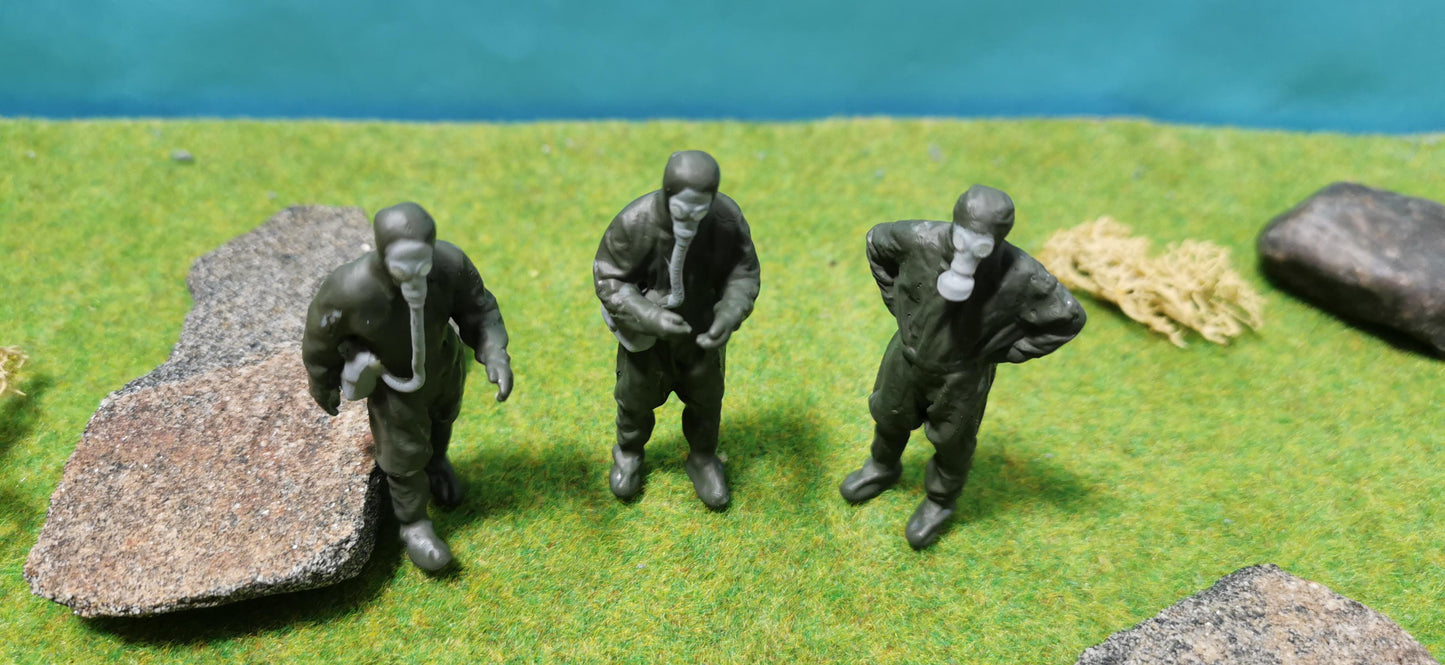 3x Tschernobyl Liquidator Figuren aus Resin