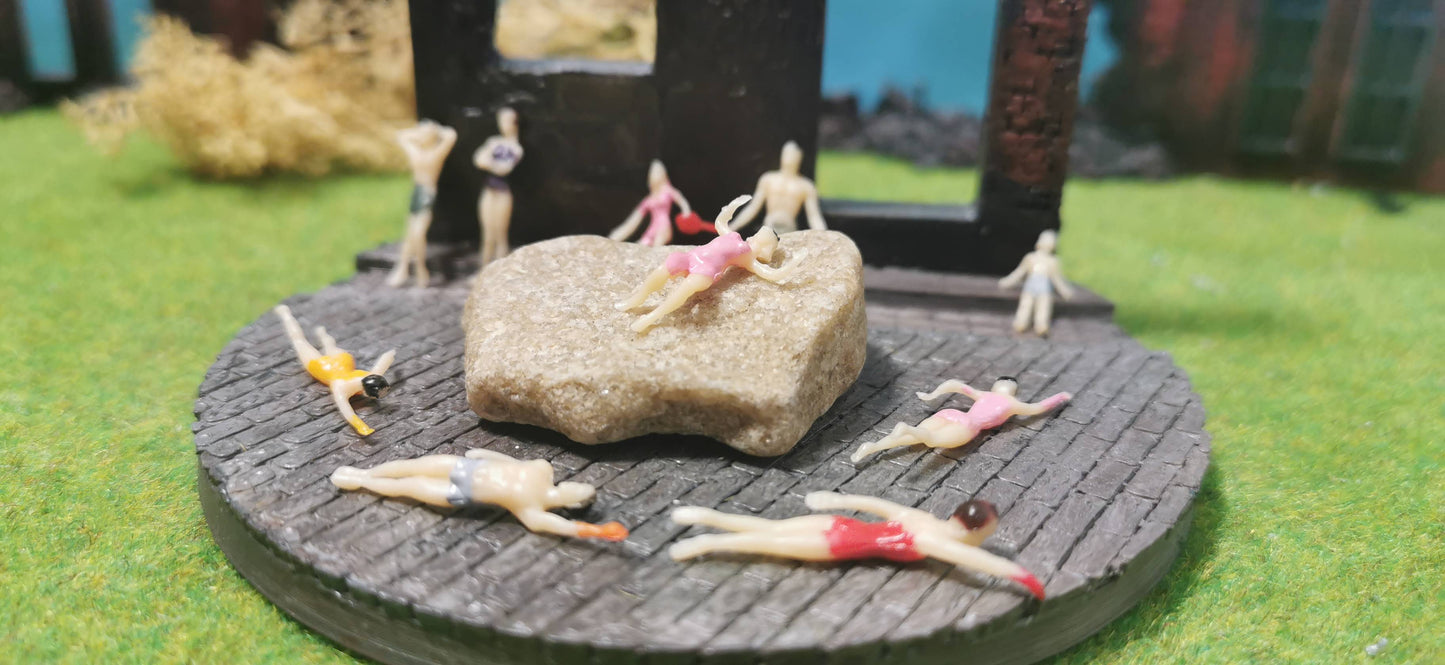 10x Strand Urlaub Sommer Figuren inkl. Schwimmer 1:100 / 1:87