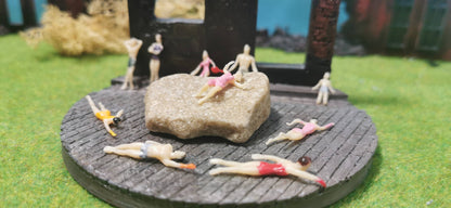 10x Strand Urlaub Sommer Figuren inkl. Schwimmer 1:100 / 1:87