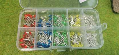 200x LED Sortiment 3mm - viele Farben diffus