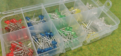 200x LED Sortiment 3mm - viele Farben diffus