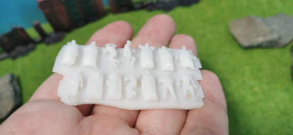 14x schlafende Figuren 1:87 Spur H0 für Schlafwagen, Schlafwaggon - Made in Germany