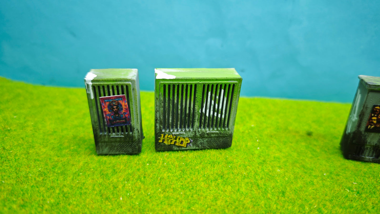 2x  Verteilerkasten Telefonkasten Strom Schaltschrank Set