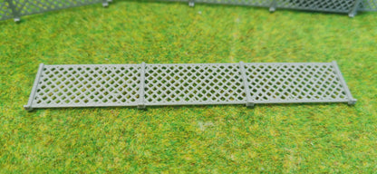 5 Stück Industrie Metallzaun Sicherheitszaun in silber/grau