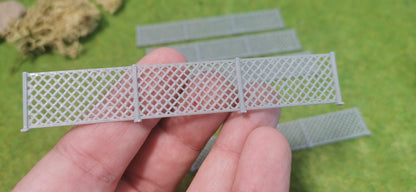 5 Stück Industrie Metallzaun Sicherheitszaun in silber/grau