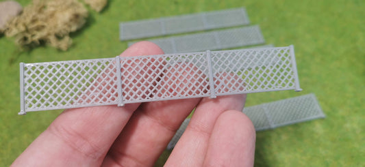 5 Stück Industrie Metallzaun Sicherheitszaun in silber/grau