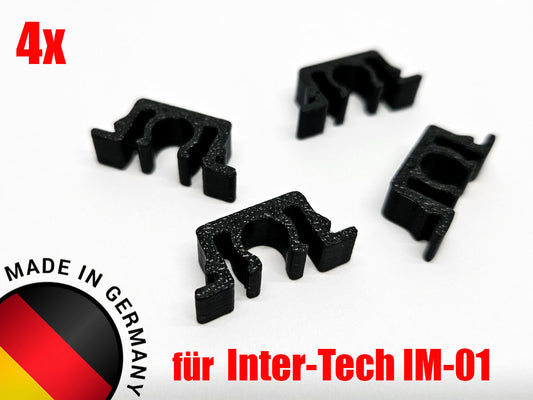 4x Halteclip Halterung Clip passend für Inter-Tech IM-01 PC Seitenblende