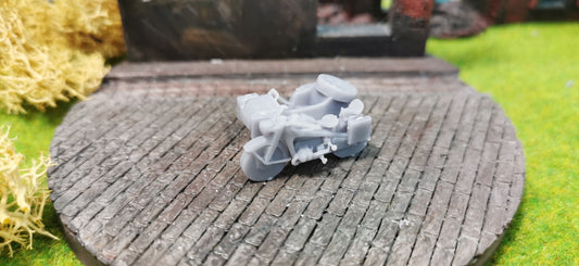 KS-750 Motorrad mit Beiwagen WW2 aus Resin