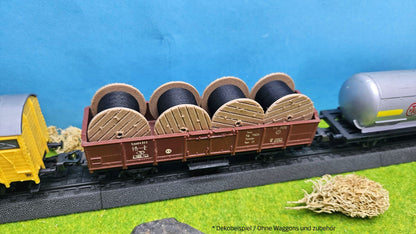 1x oder 4x Kabeltrommel "Schwarz" als Ladegut